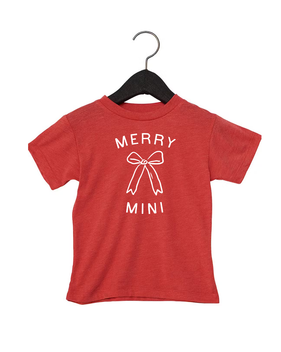 Merry Mini Bow Tee or Sweatshirt SBG Co.