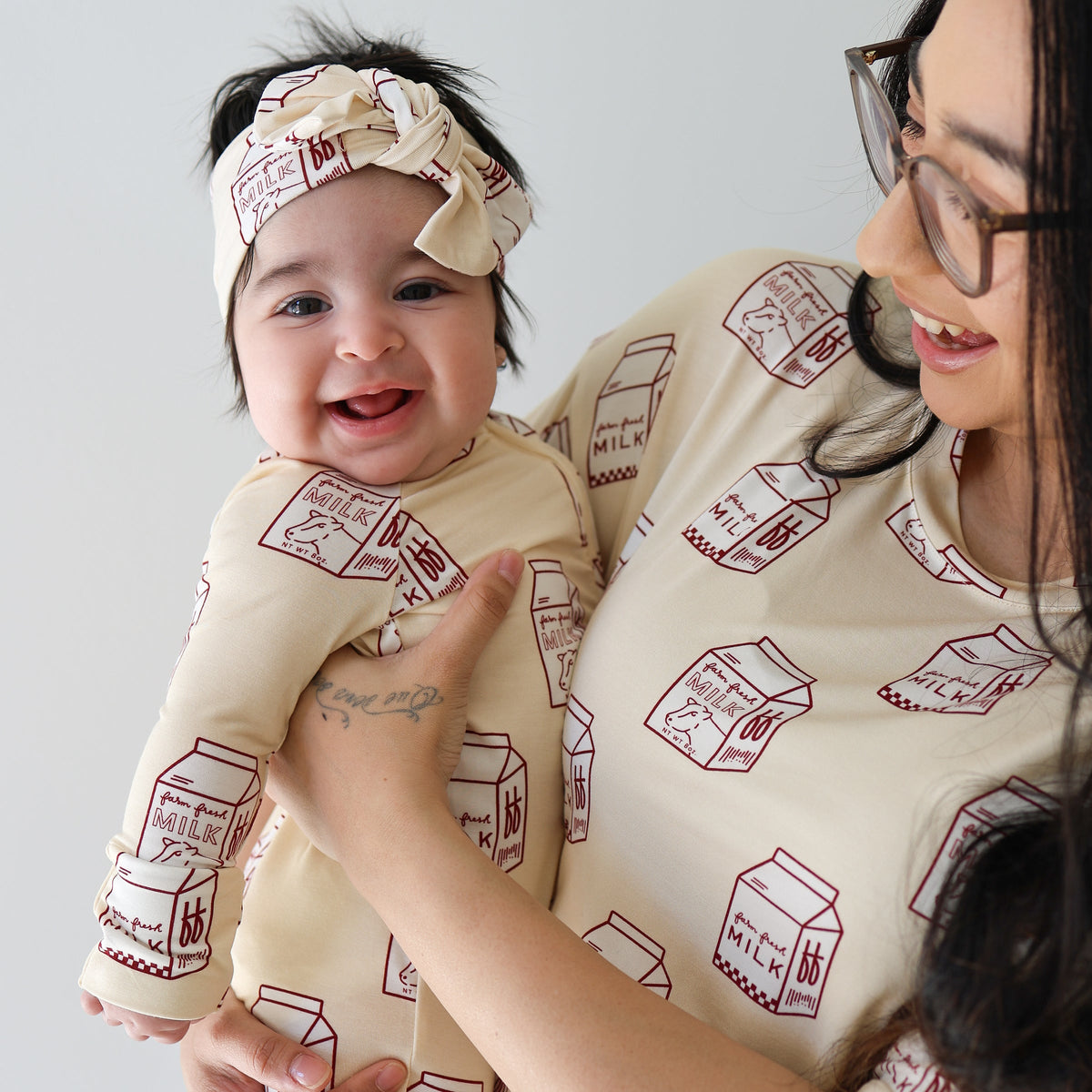 Women's Boxy Tee Lounge Set | Milk forever french baby