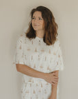 Women's Boxy Tee Lounge Set | Birthday Boy forever french baby