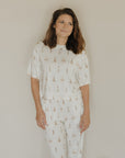 Women's Boxy Tee Lounge Set | Birthday Boy forever french baby