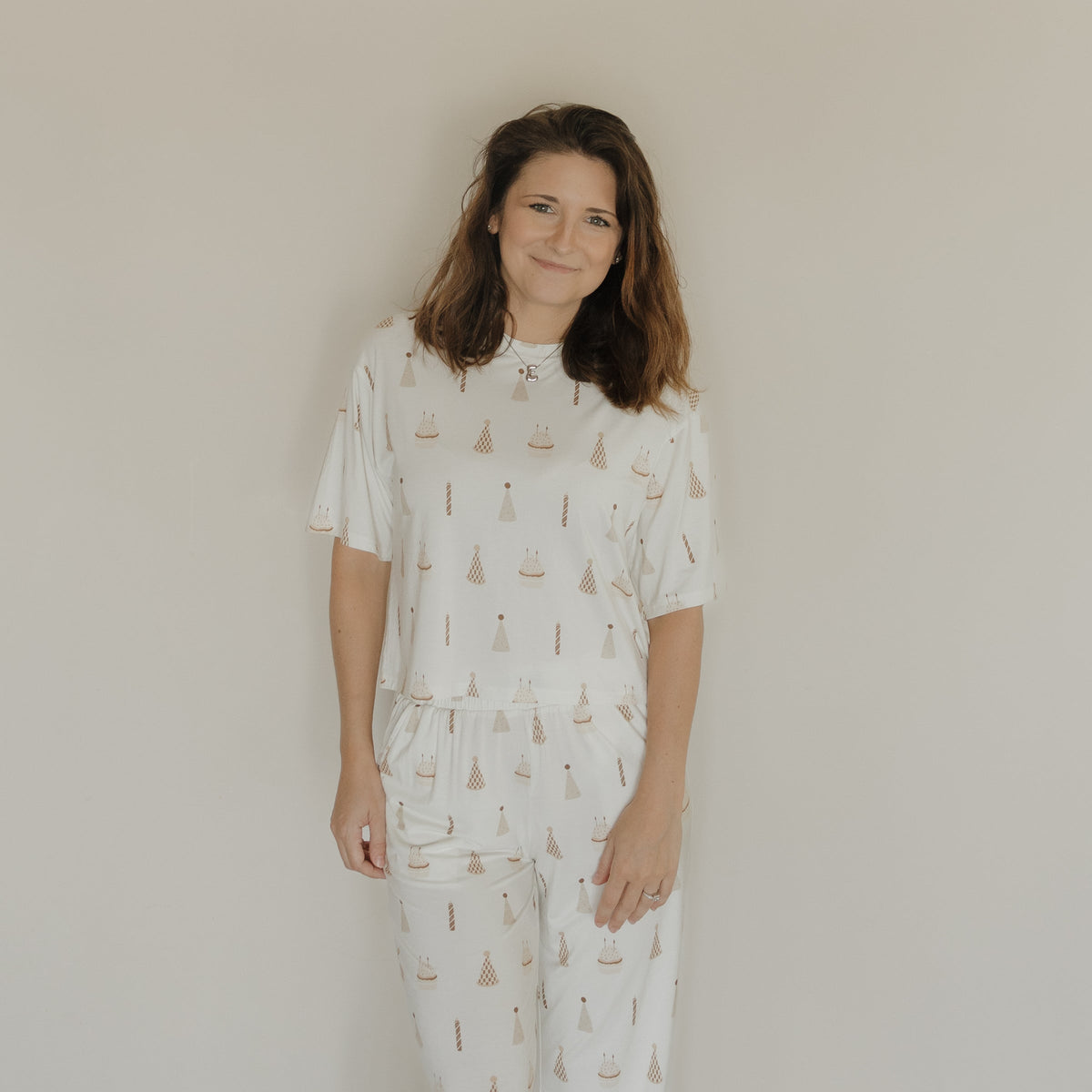 Women's Boxy Tee Lounge Set | Birthday Boy forever french baby