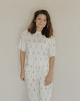 Women's Boxy Tee Lounge Set | Birthday Boy forever french baby