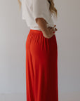 Women's Bamboo Wide Leg Pants | Cherry Red forever french baby
