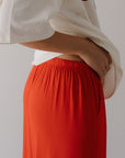 Women's Bamboo Wide Leg Pants | Cherry Red forever french baby