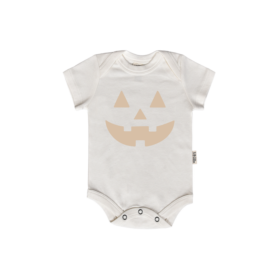 Neutral Jack-O-Lantern Baby Onesie SBG Co.