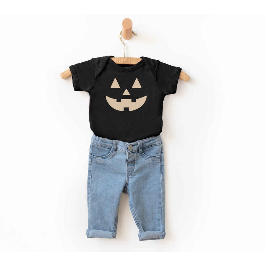 Neutral Jack-O-Lantern Baby Onesie SBG Co.