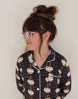 Girl's Bamboo Button Up Lounge Set | Ramen