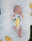 Short Sleeve Romper | Lemon