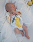 Short Sleeve Romper | Lemon