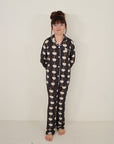 Girl's Bamboo Button Up Lounge Set | Ramen