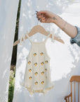 Knit Ruffle Romper | Lemon