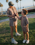 Child Terry Short Set | Cola Stripe