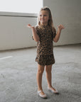 Girl's Bamboo Short Set | Leopard