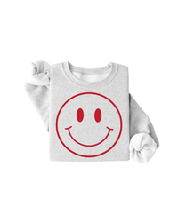 Red Smiley Face Comfy Pullover SALE