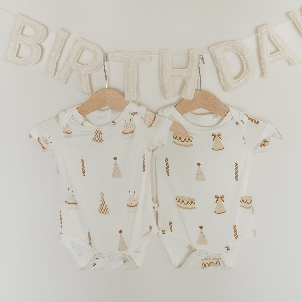 Short Sleeve Bamboo Snapsuit | Birthday Girl forever french baby