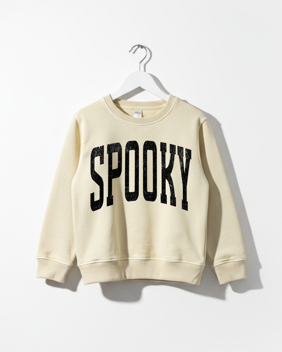 SPOOKY Varsity Kids Sweatshirt SBG Co.