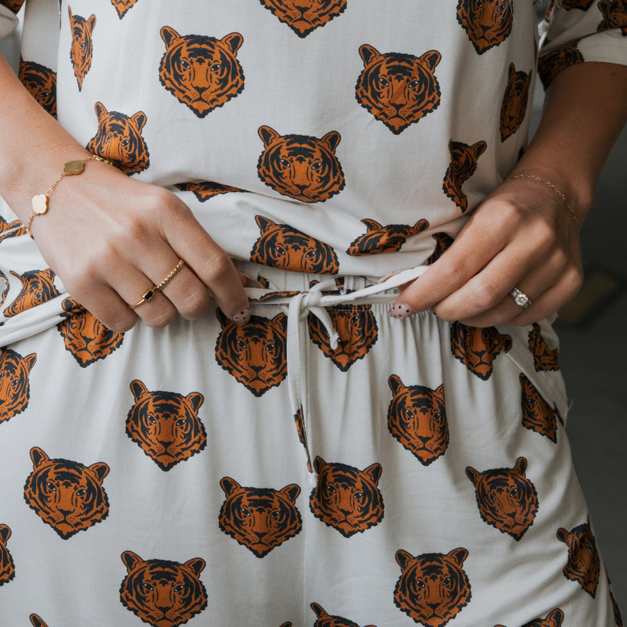 Women's Bamboo Short Set | Tigers forever french baby