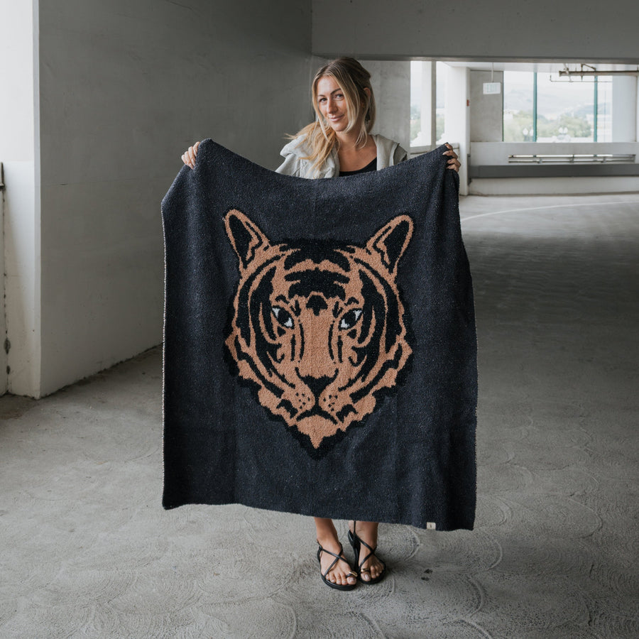 Plush Blanket | Tiger forever french baby