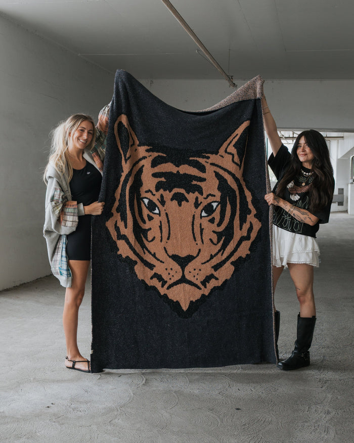 Plush Blanket | Tiger forever french baby