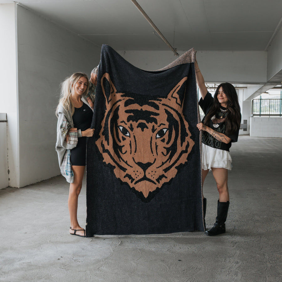 Plush Blanket | Tiger forever french baby