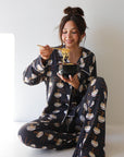 Women's Bamboo Button Up Lounge Set | Ramen