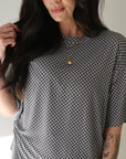 Women's Bamboo Short Set | Street Micro Check forever french baby