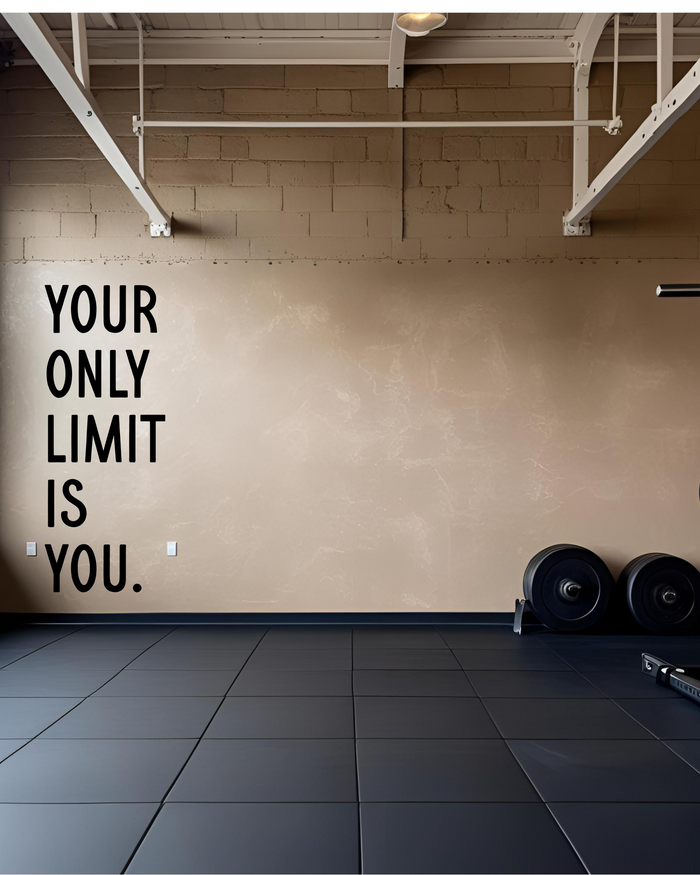 Your Only Limit is You Motivational or Gym Decor Sign SBG Co.