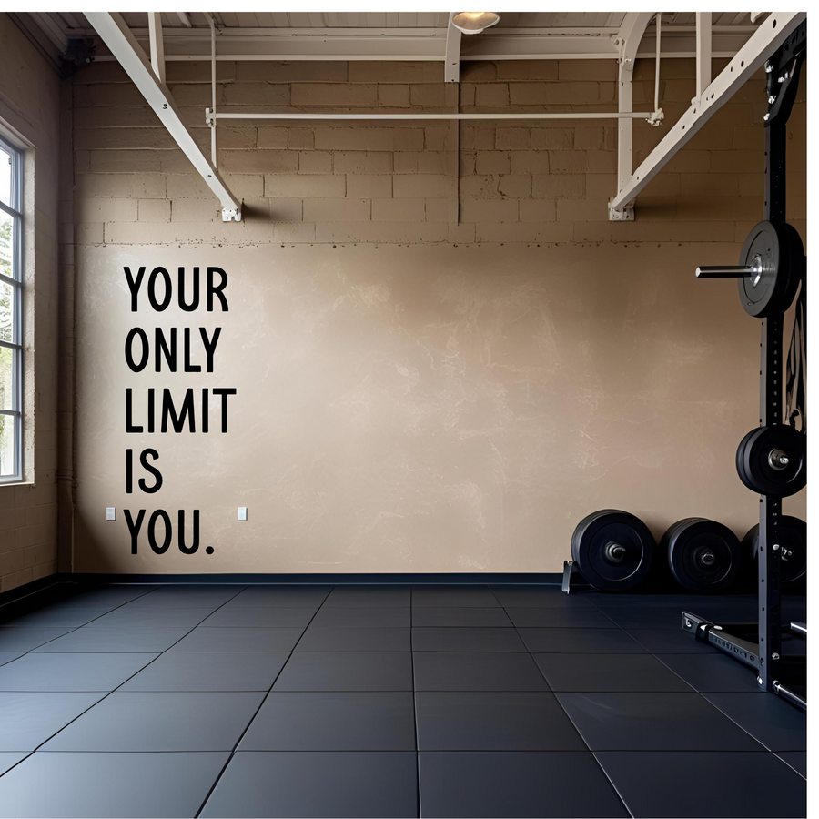 Your Only Limit is You Motivational or Gym Decor Sign SBG Co.