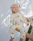 Bamboo Zip Pajamas | Lemon