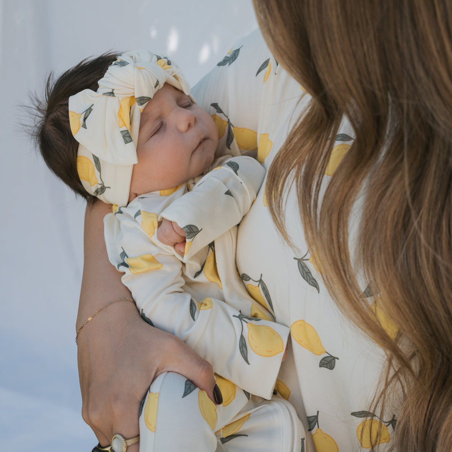 Bamboo Head Wrap | Lemon forever french baby