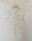 Bamboo Zip Pajamas | Birthday Boy forever french baby