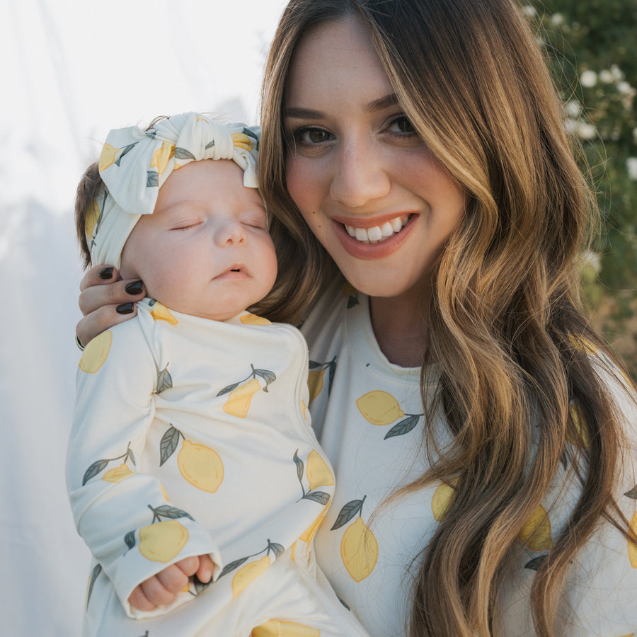 Bamboo Head Wrap | Lemon forever french baby