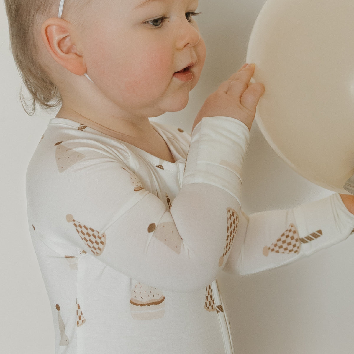 Bamboo Zip Pajamas | Birthday Boy forever french baby
