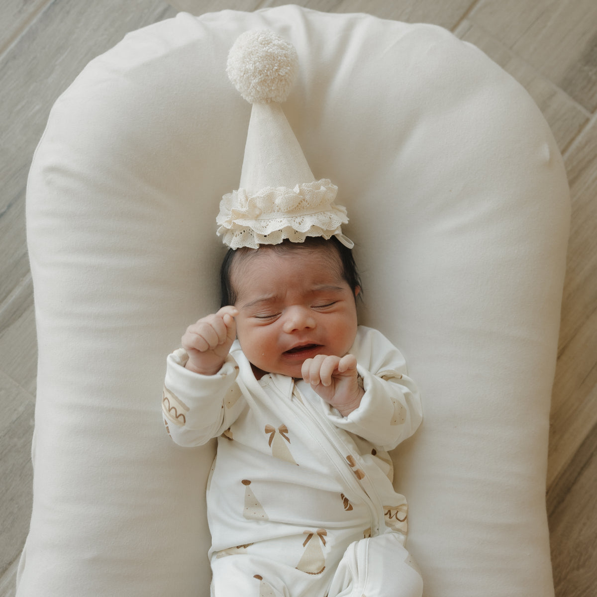 Bamboo Zip Pajamas | Birthday Girl forever french baby