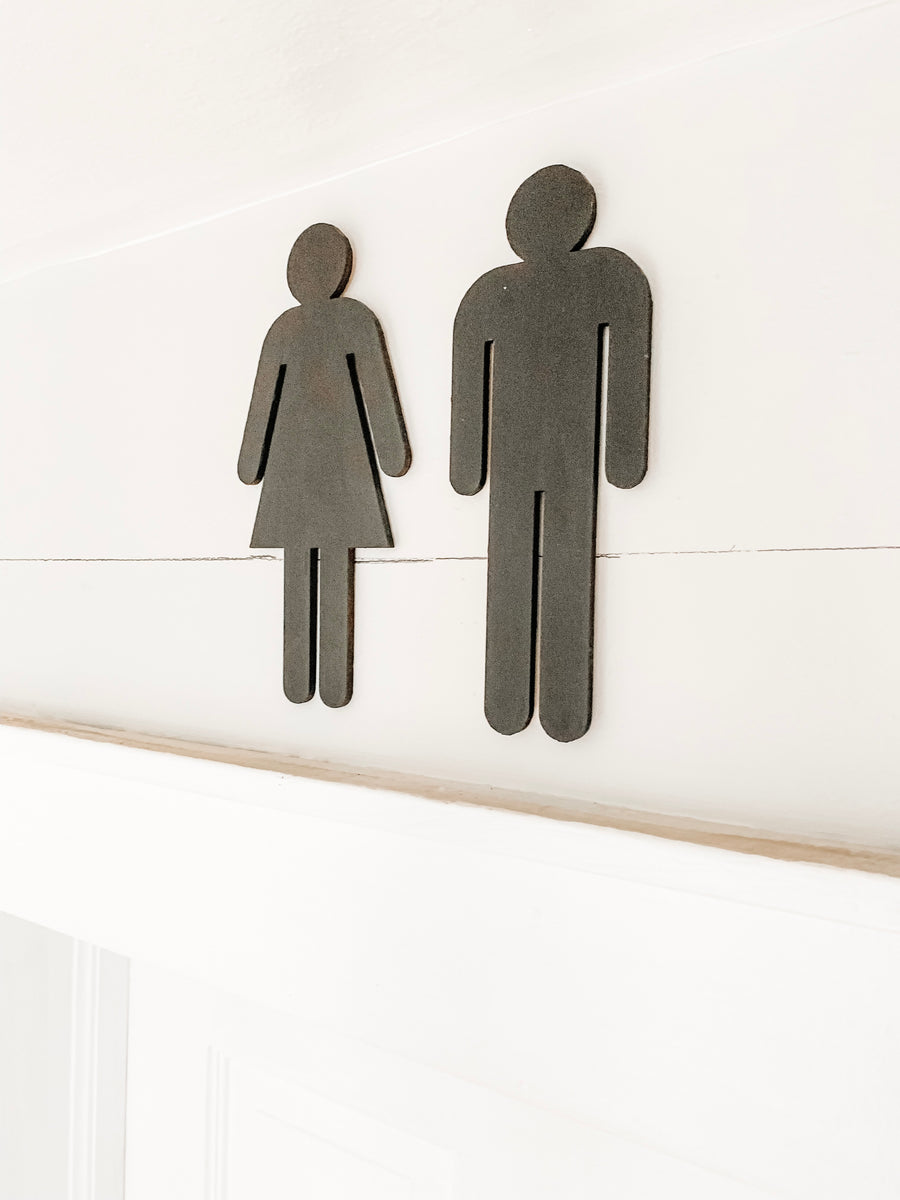 Bathroom Silhouettes - FINAL SALE Saved by Grace Co.