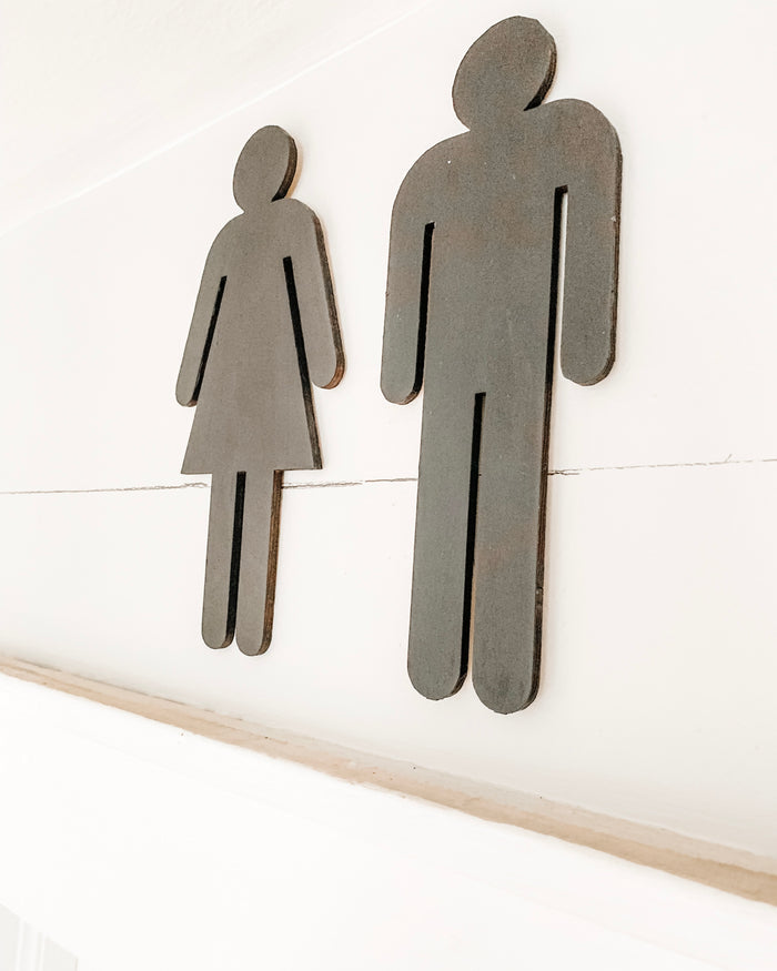 Bathroom Silhouettes - FINAL SALE Saved by Grace Co.