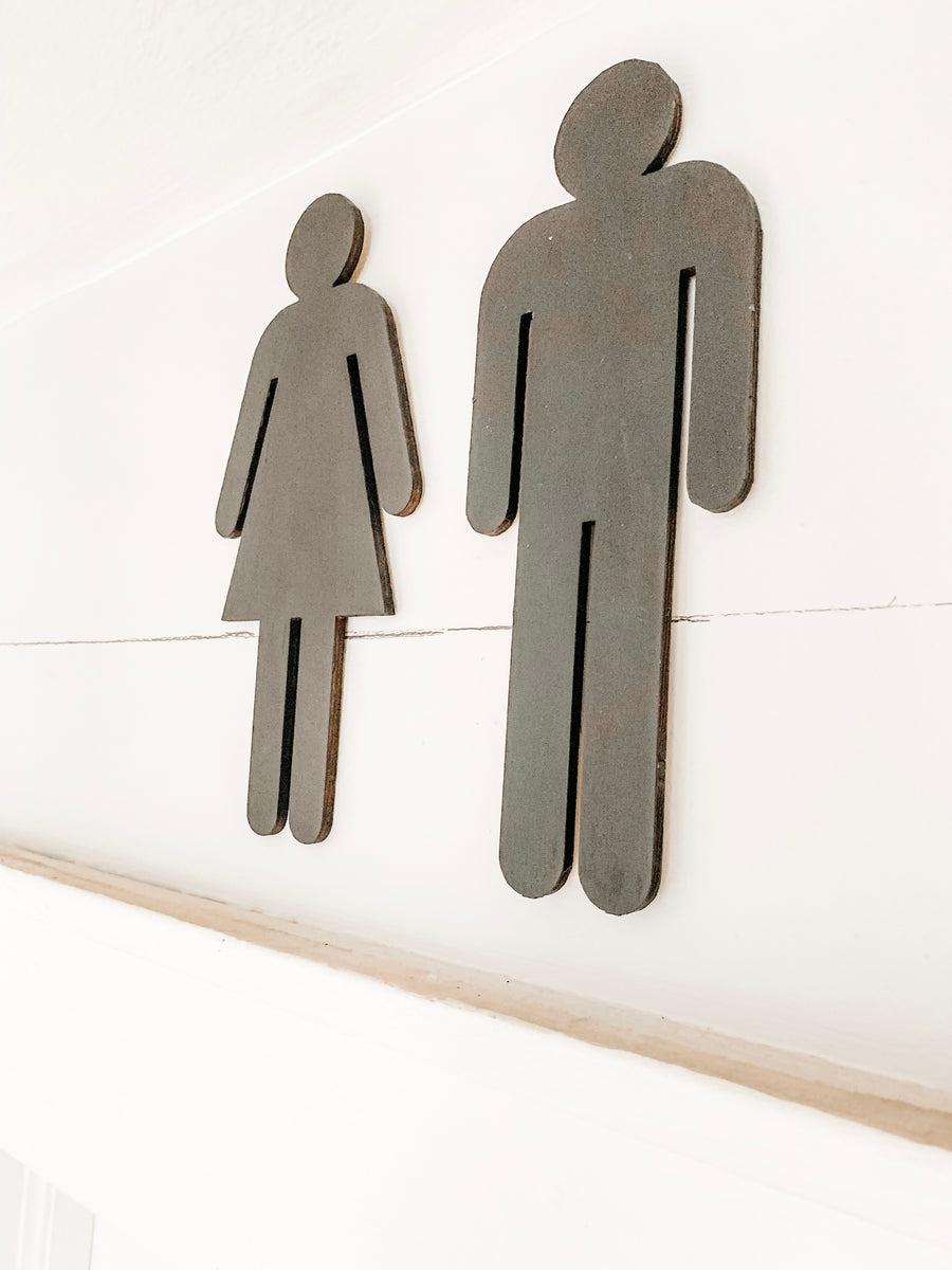 Bathroom Silhouettes - FINAL SALE Saved by Grace Co.