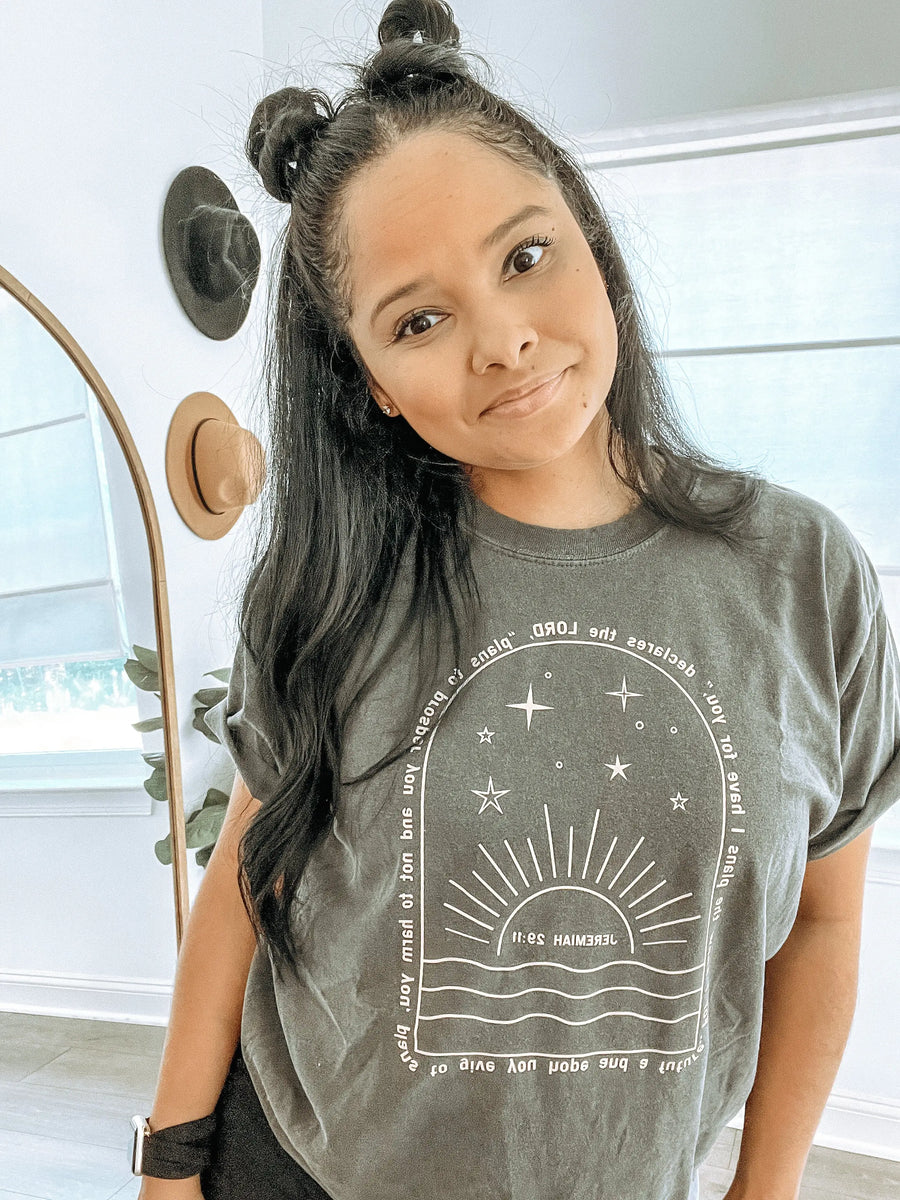 For I know the Plans I have for you Scripture Tee Saved by Grace Co.