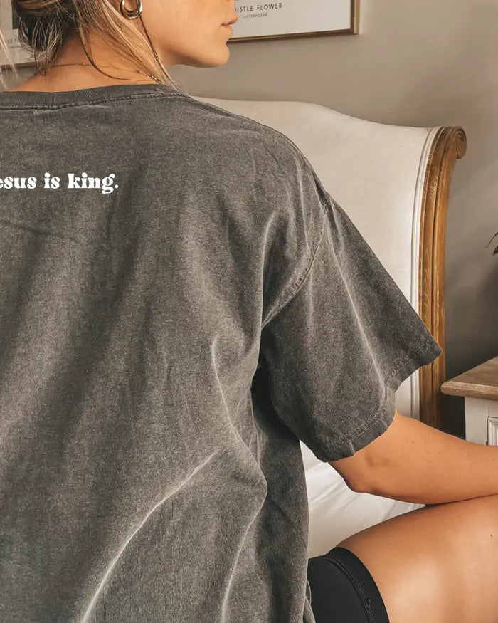 Jesus is King - backside tee Saved by Grace Co.