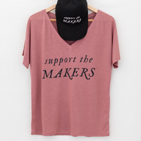 Support the Makers Mauve