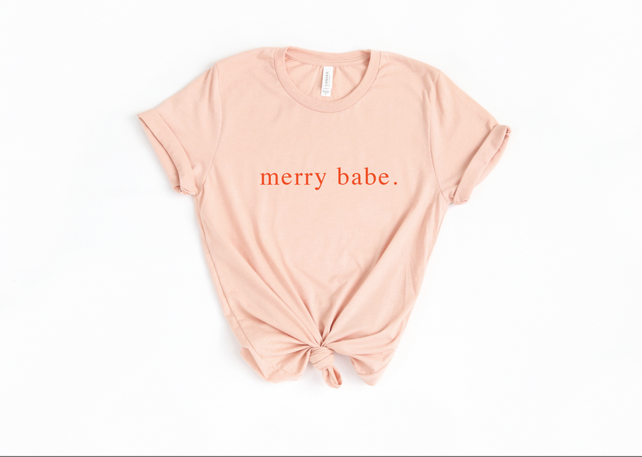 merry babe - Short Sleeved Tee