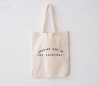 Seeking God in the Everyday Market Tote Saved by Grace Co.