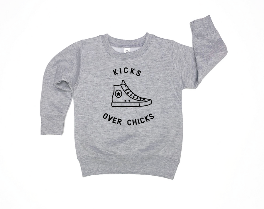 Kicks Over Chicks  Sweatshirt