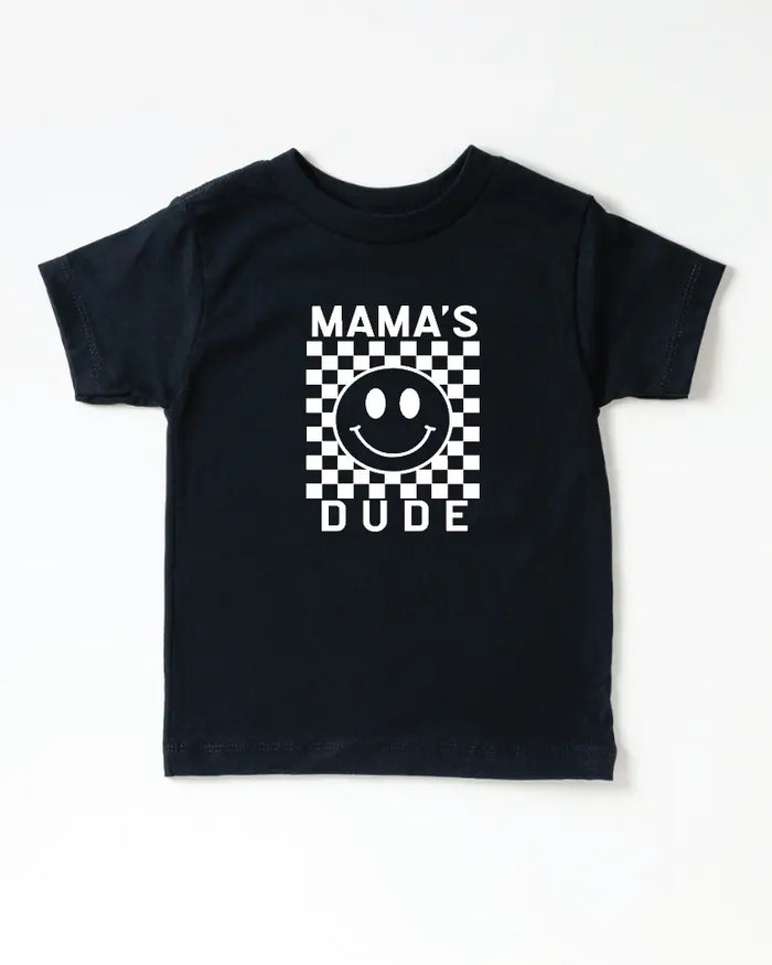 Mama's Dude Checkered Tee Saved by Grace Co.