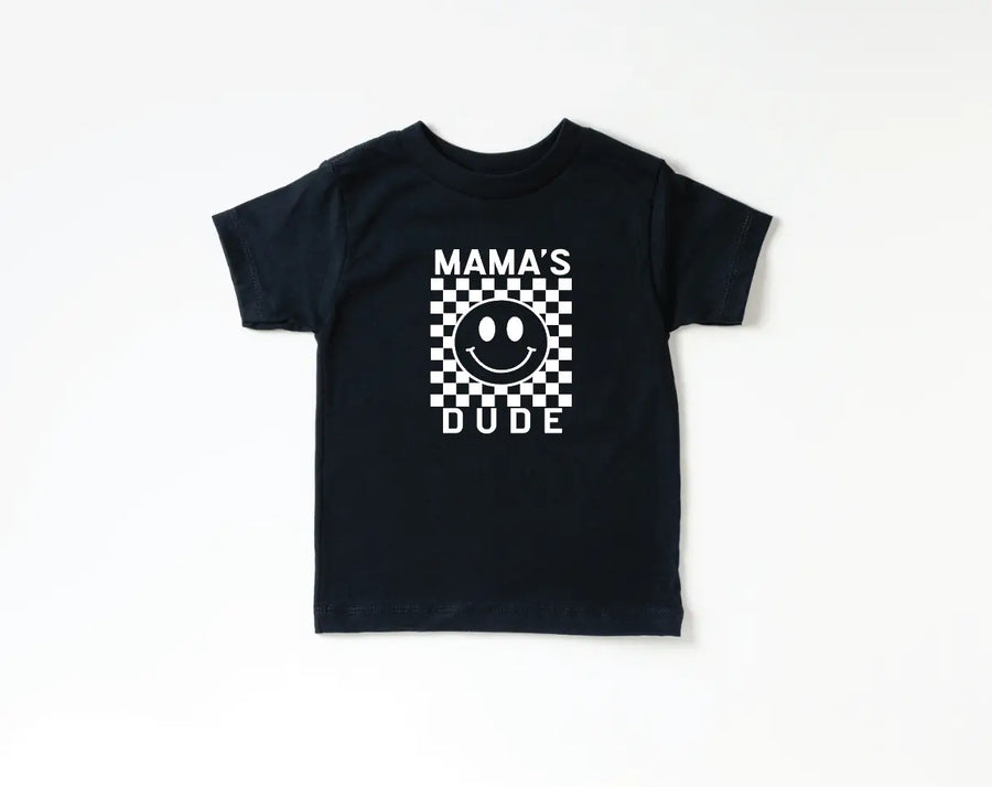 Mama's Dude Checkered Tee Saved by Grace Co.
