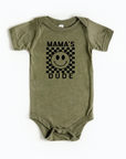 Mama's Dude Checkered Onesie