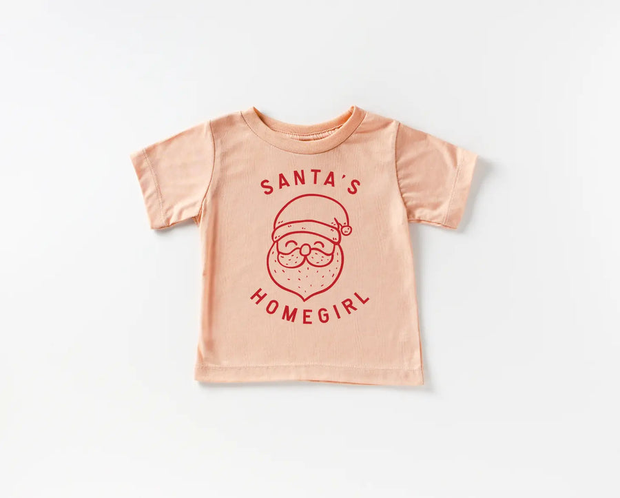 Santa's Homegirl Tee Saved by Grace Co.