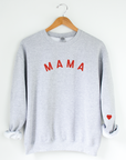 Mama Heart on Sleeve Sweatshirt