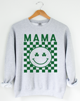 Mama Grey Checkered Sweatshirt