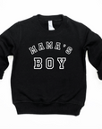 Mama's Boy Varsity Pullover - White Design